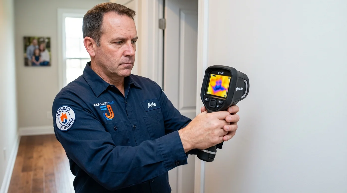 Thermal imaging leak detection by Johns Plumbing LLC in Briarcliff Manor
